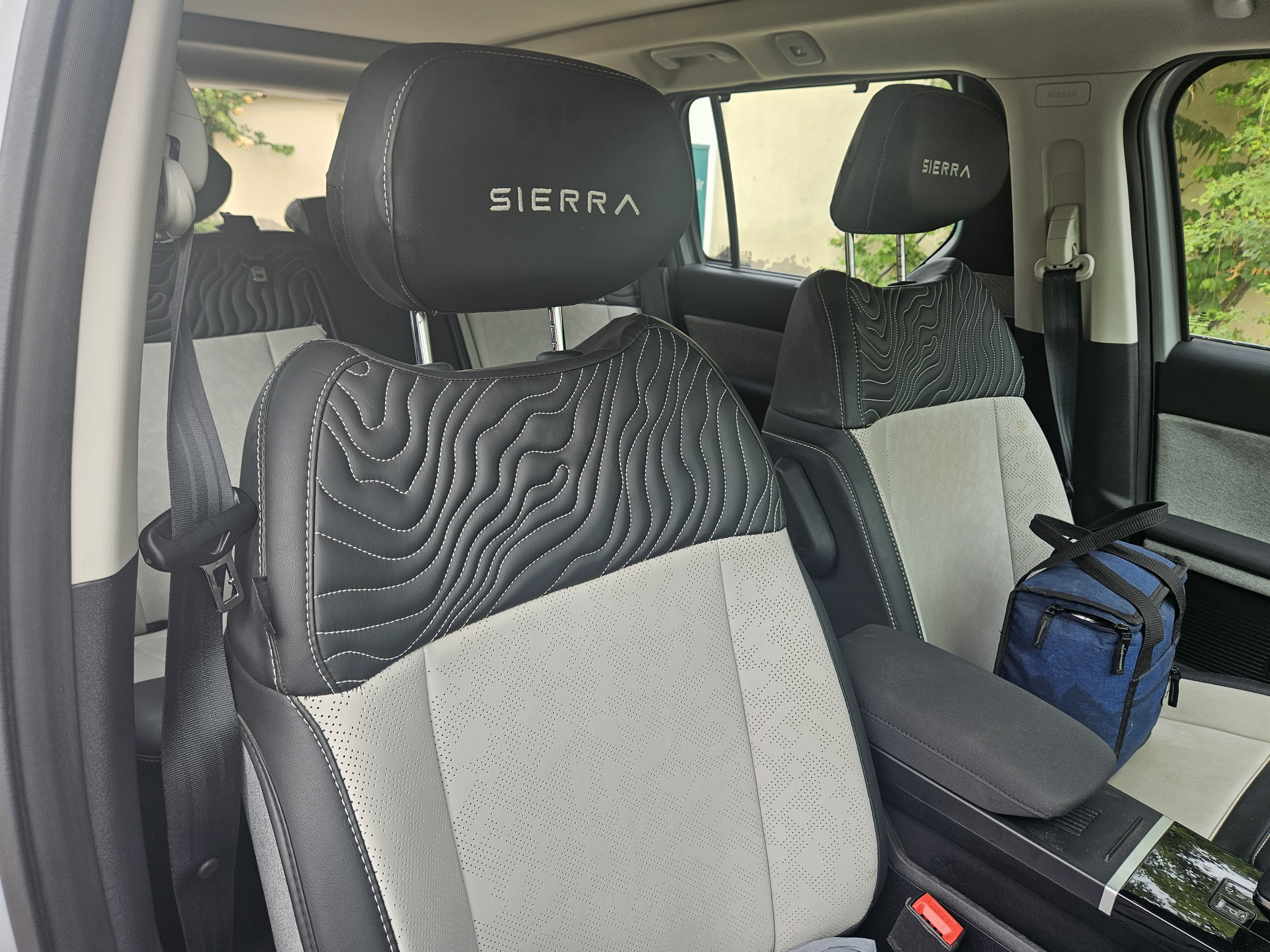 Front cabin interior